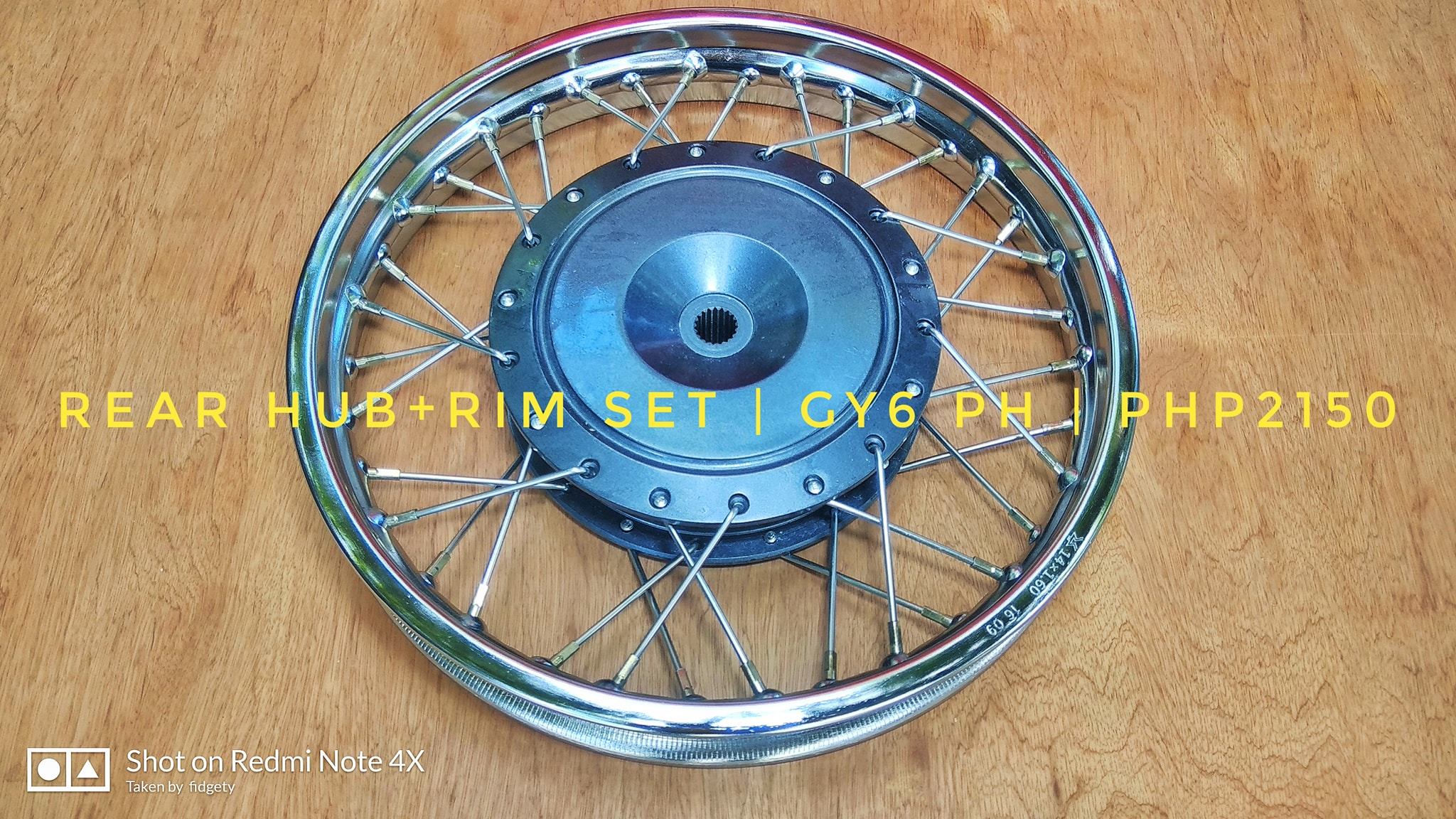 GY6 PH - ` Generic GY6 Rear Hub with Rim Set Applicable for Rusi, Racal ...