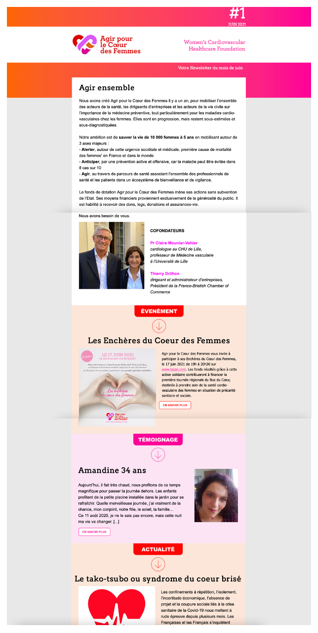 Le premier numéro de la... - Agir pour le Coeur des Femmes | Facebook