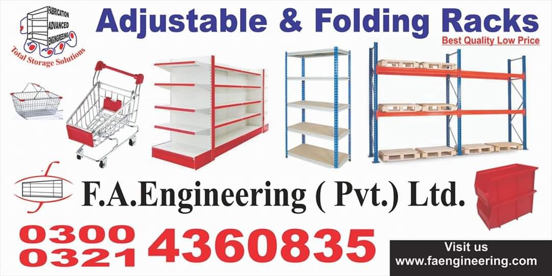 Racks in Lahore | F.A.ENGINEERING STEEL RACKS | ADJUSTABLE STEEL RACKS ...