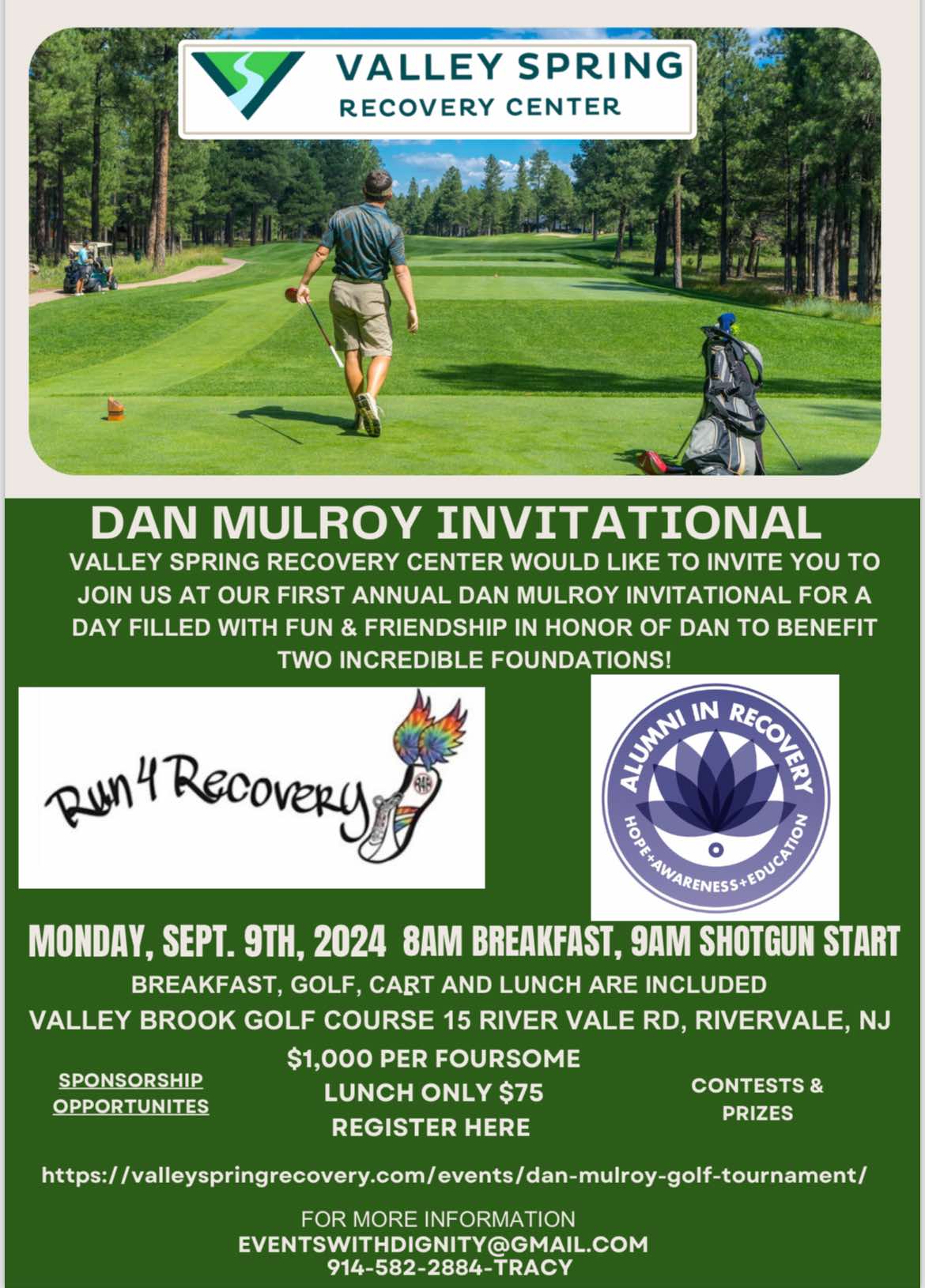 Valley Spring Recovery presents the 1st Annual Daniel Mulroy JR ...