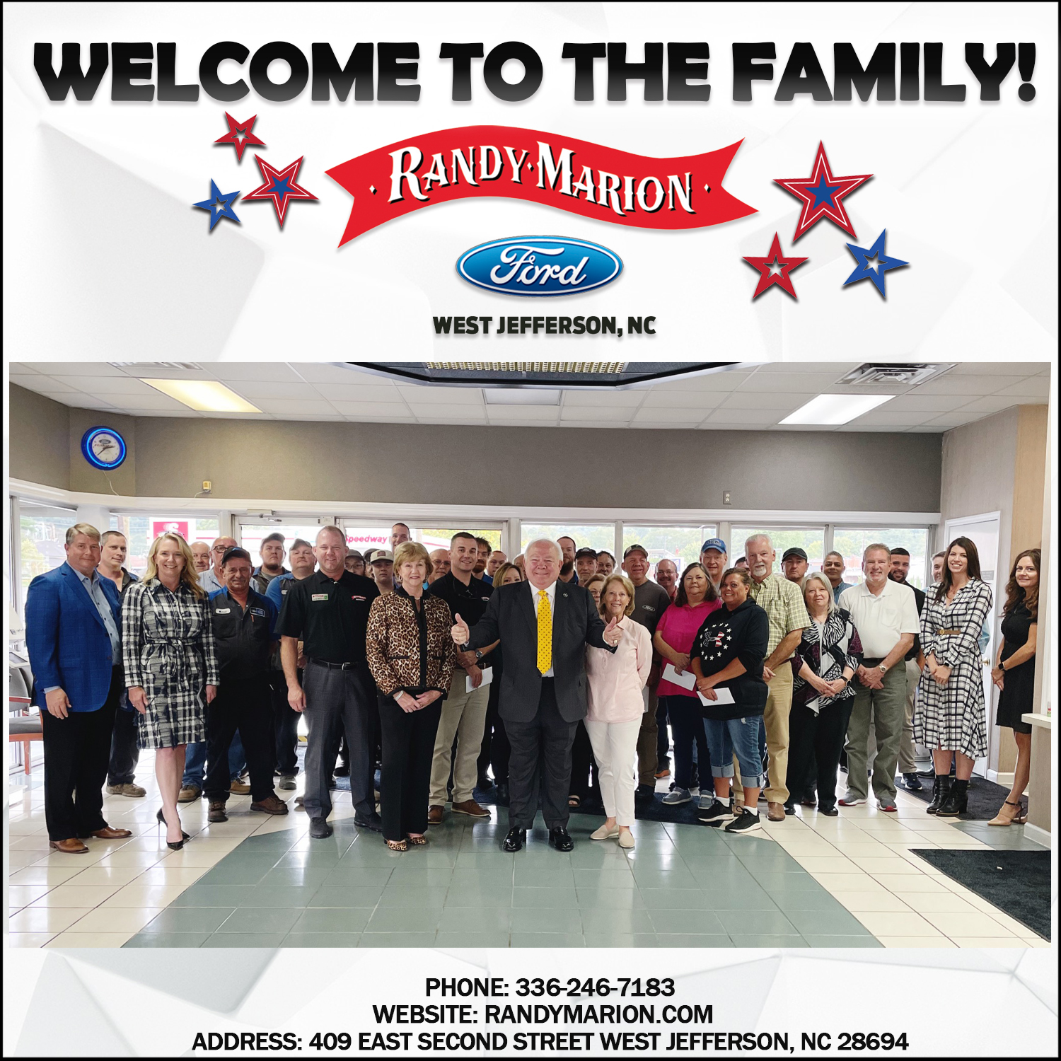 We are proud to welcome Randy... - Randy Marion Sav-a-lot