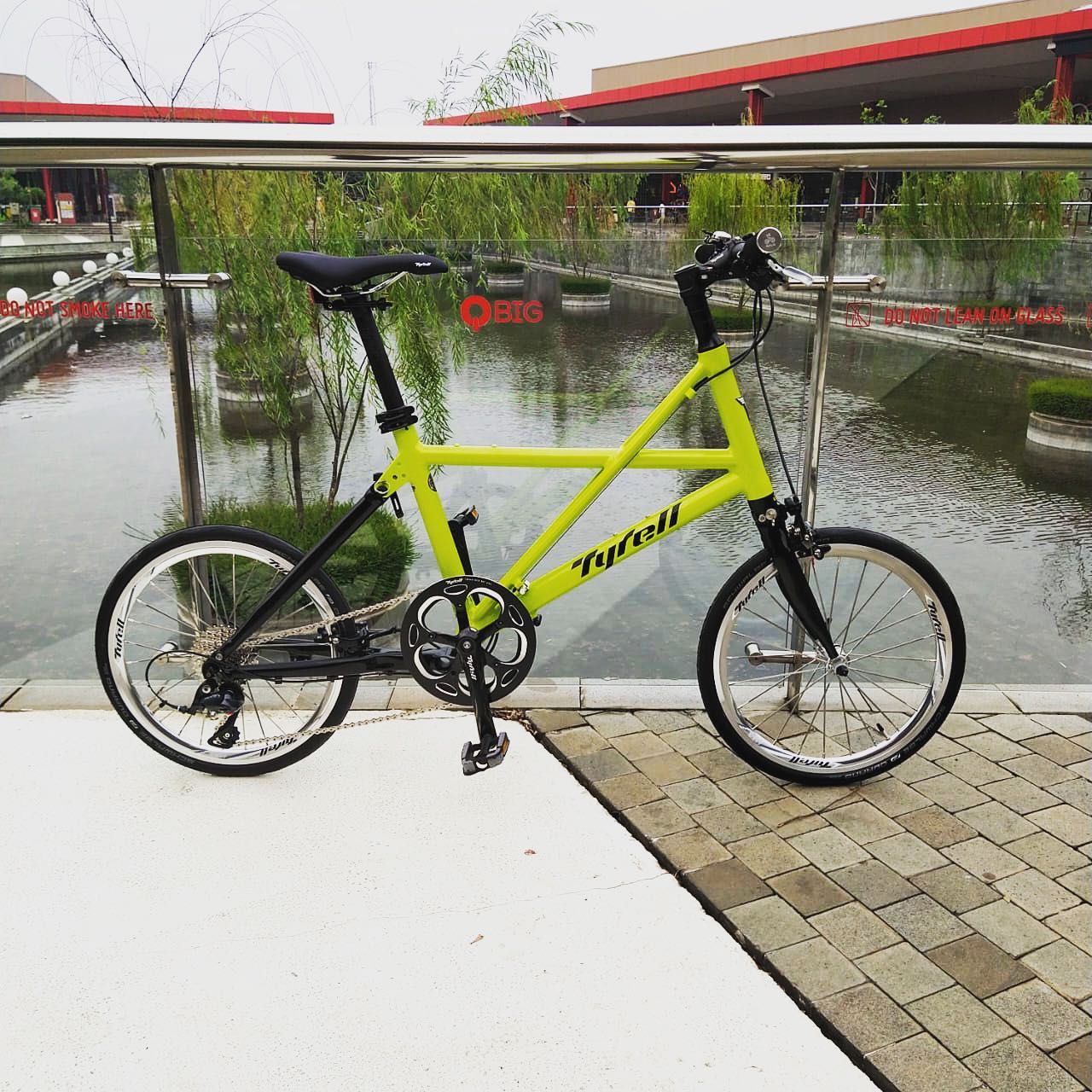 Tyrell FXα in Pear Yellow/Gloss Black ??Japan 20” folding bike 