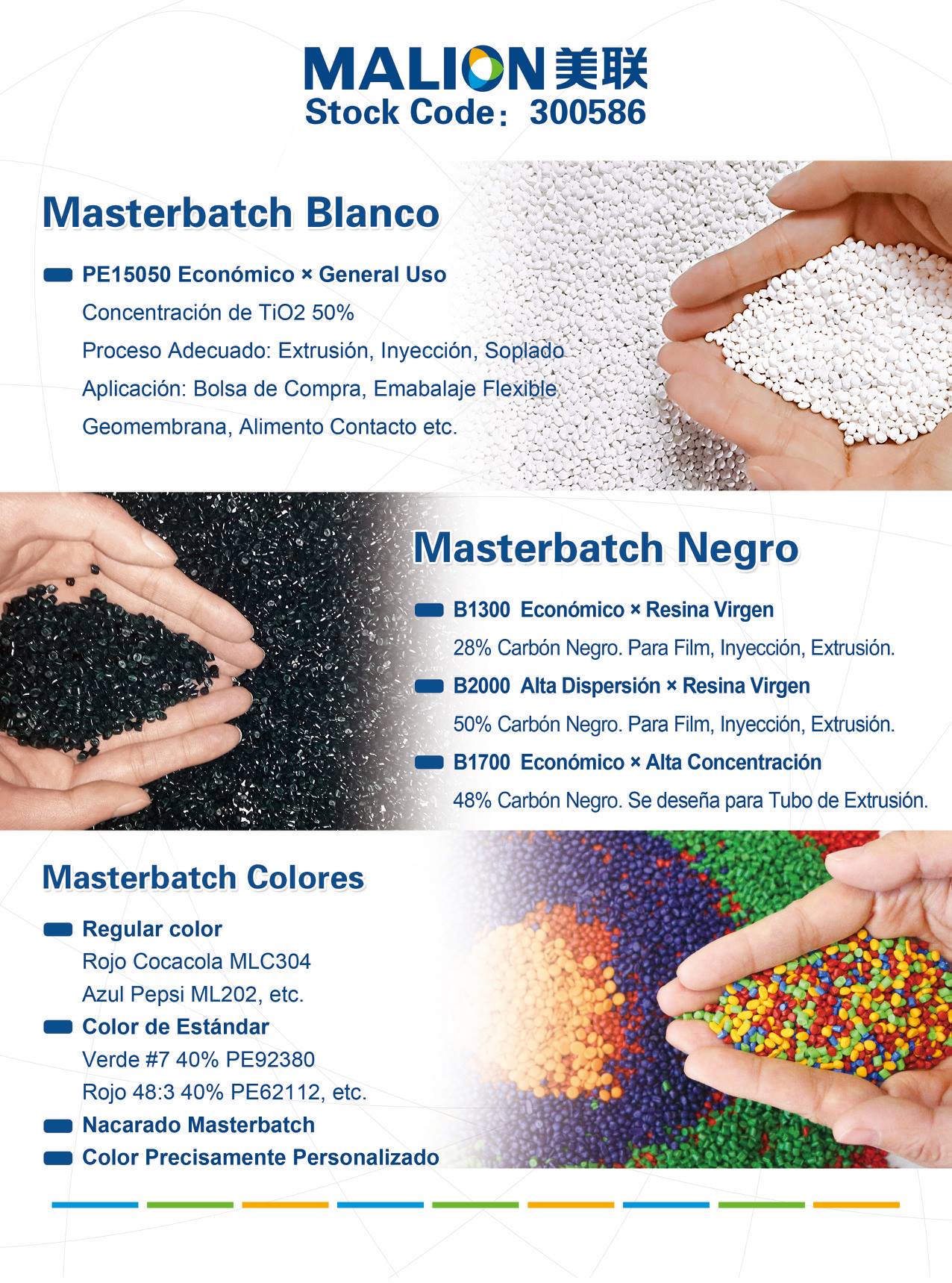 Masterbatch, Pigmento, Colorante para Plastico