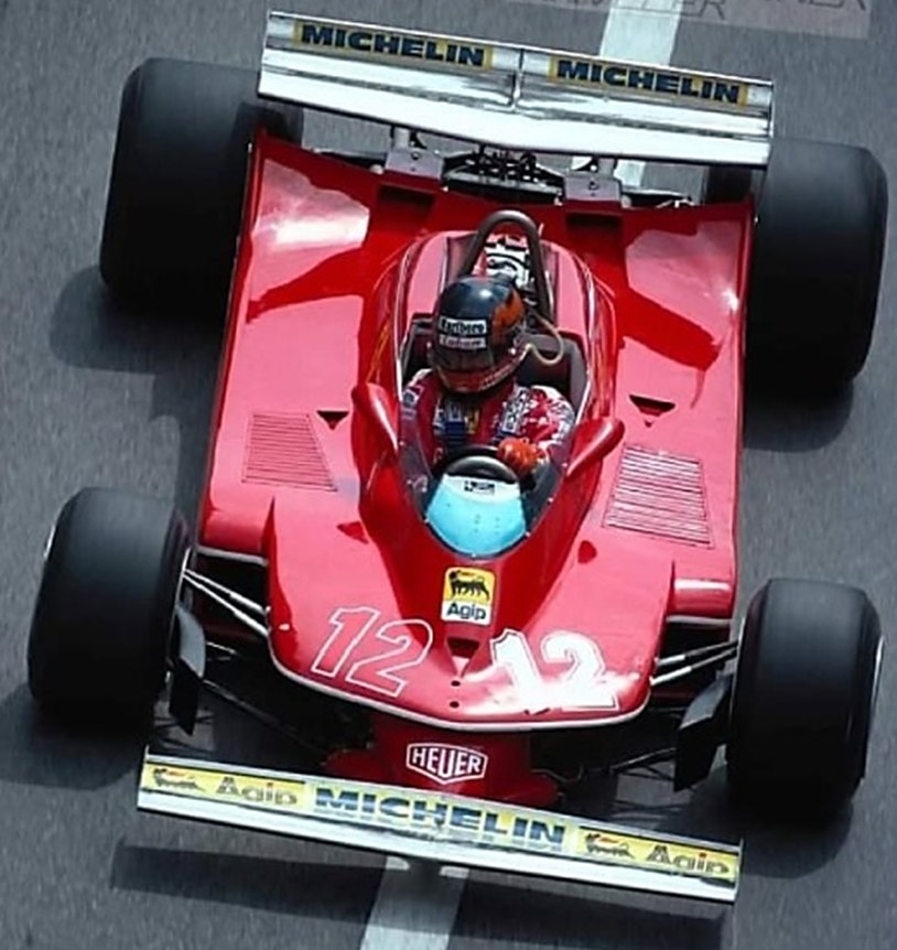 BRUMM R578-CH Ferrari 312 T4 #12 Winner GP USA West 1979 Gilles Villeneuve (with driver/con