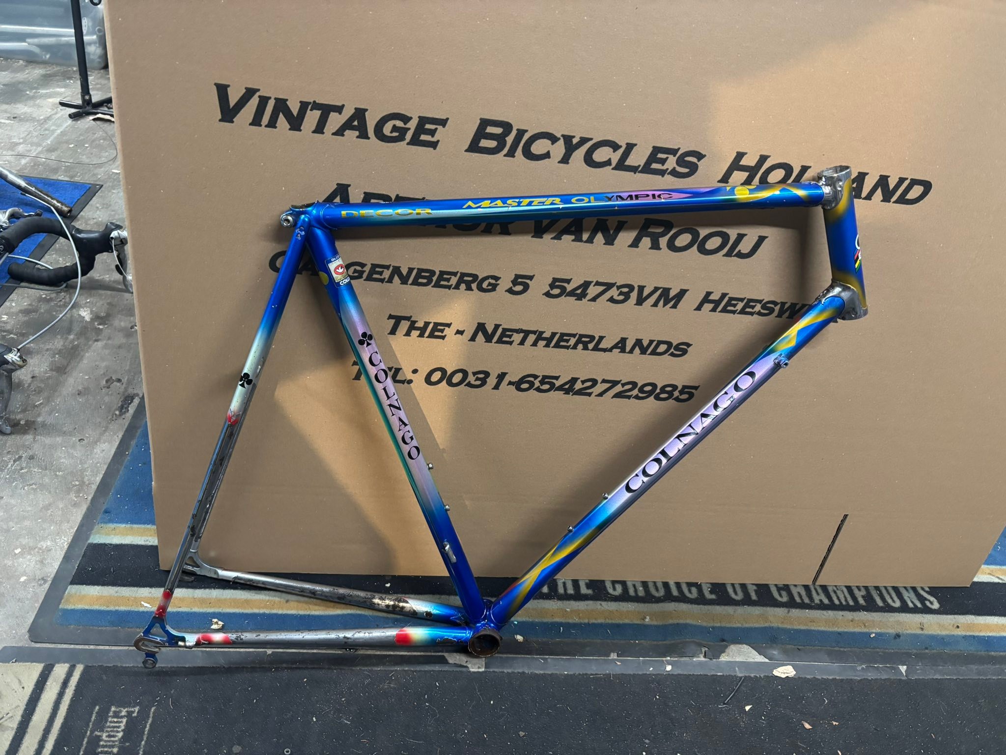 Colnago Master Olympic Art Decor restoration project