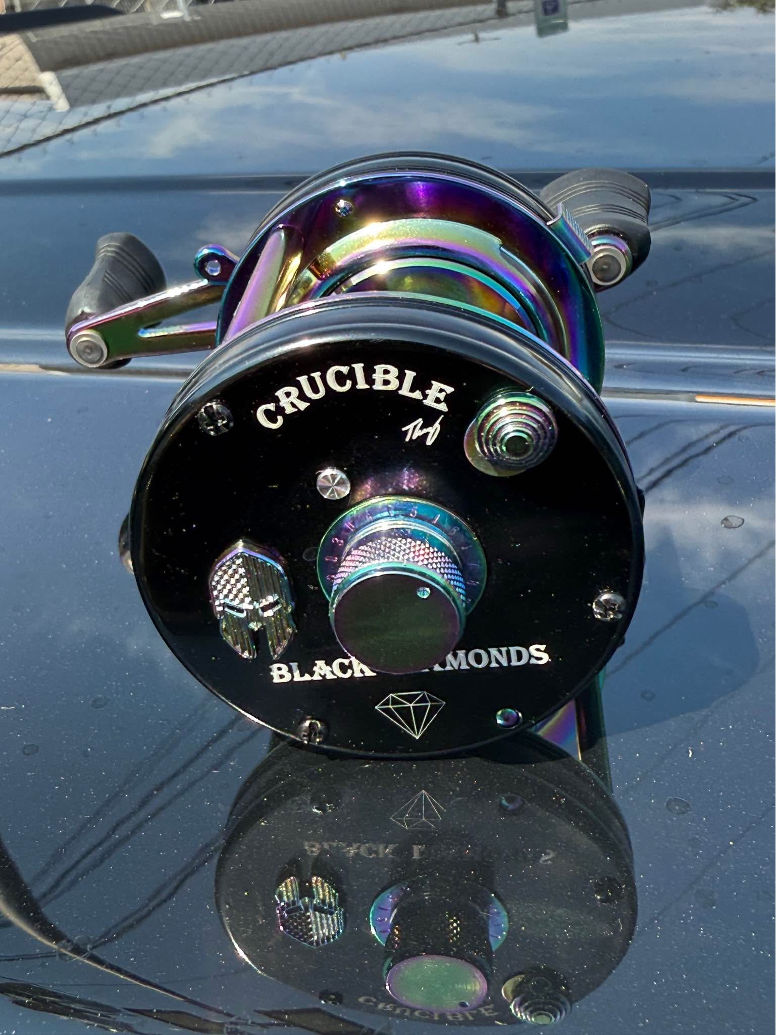 black diamond fishing reels Phenix Conventional Rods PSW809XH-J Deck Hand 8' Xtra Heavy Casting Rod BOAT STAR DRAG REELS: BLACK