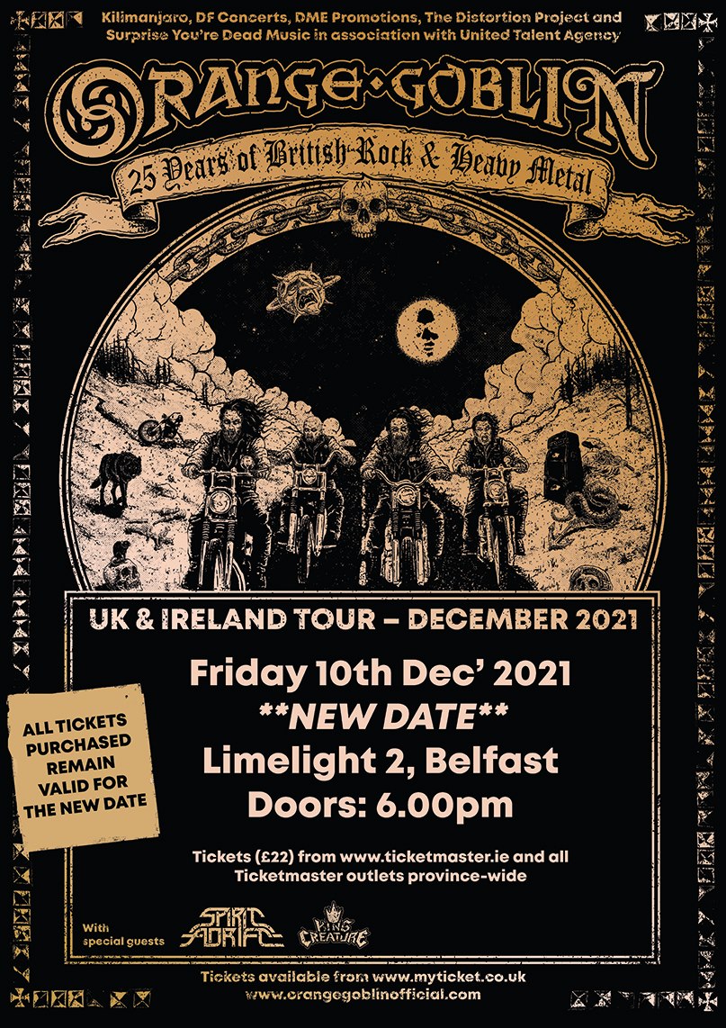 ORANGE GOBLIN 'SCIENCE, NOT FICTION' UK & IRELAND TOUR FOR OCTOBER
