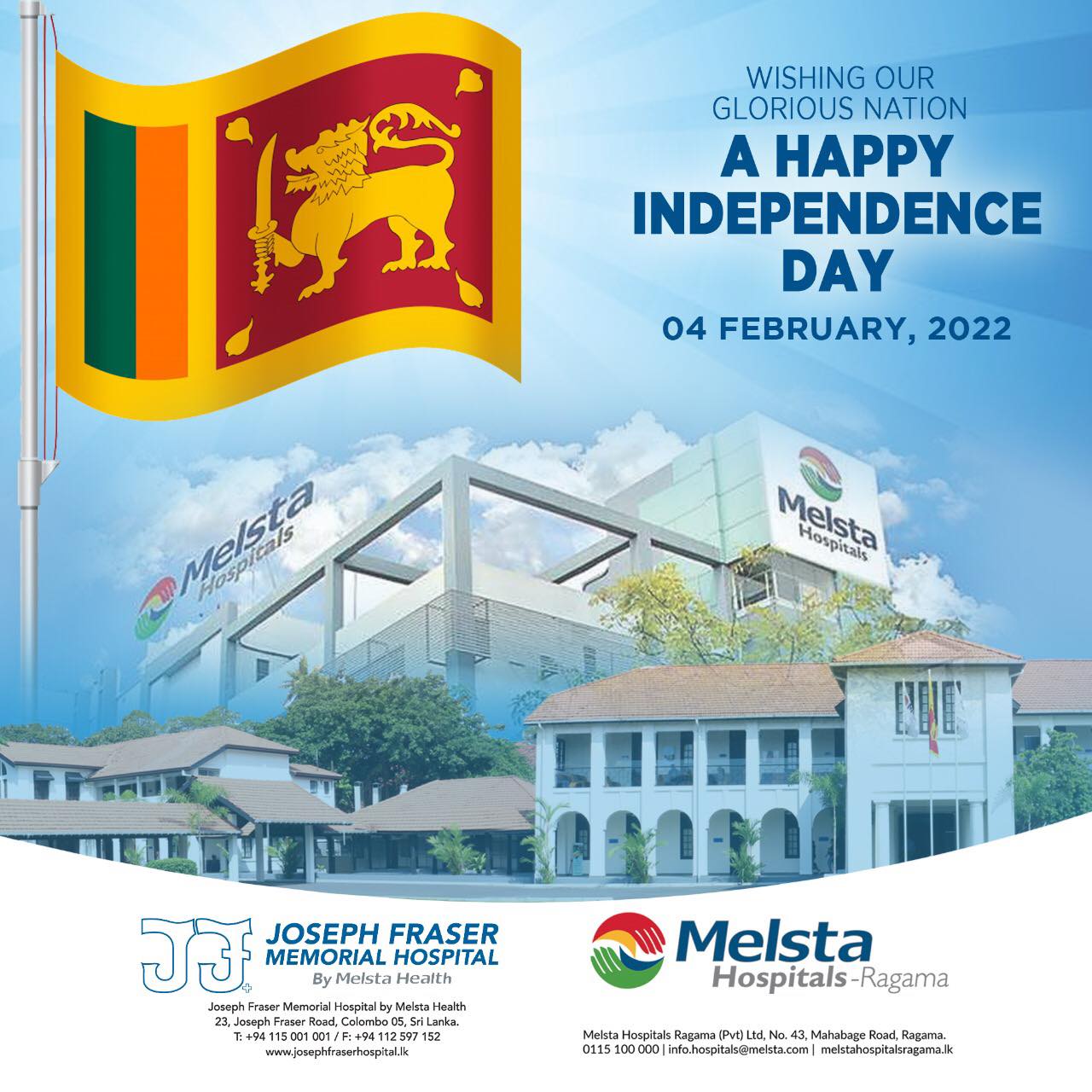 Today we pay tribute and... - Melsta Hospitals Ragama