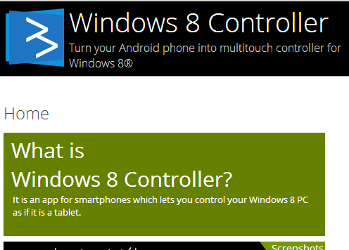 Win8 Controller
