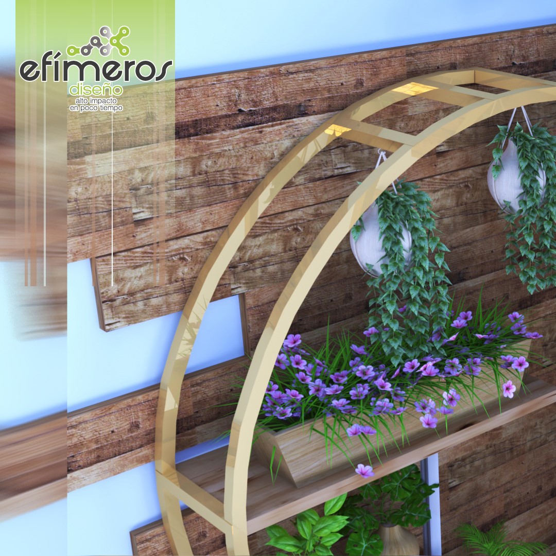 Efímeros Diseño - Nuestro Estante natural angular. Arte...