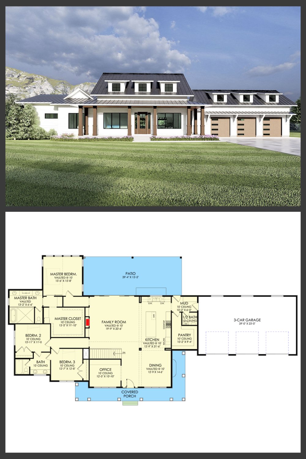 Rambler Floor Plans 3 Car Garage Cabin Rambler Walkout With Main Floor