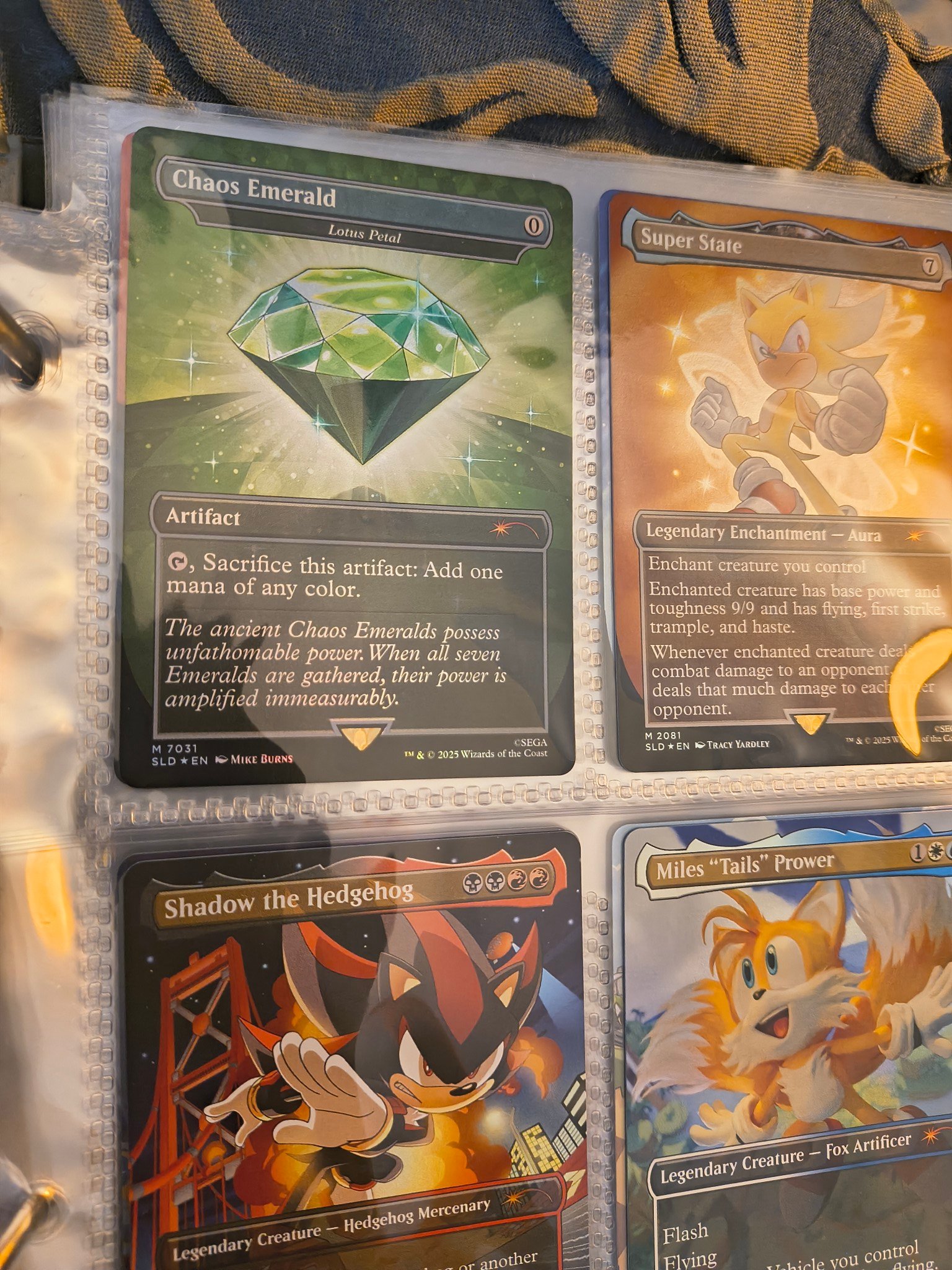 Sonic fan pulls Chaos Emerald Lotus Petal in first MTG pack