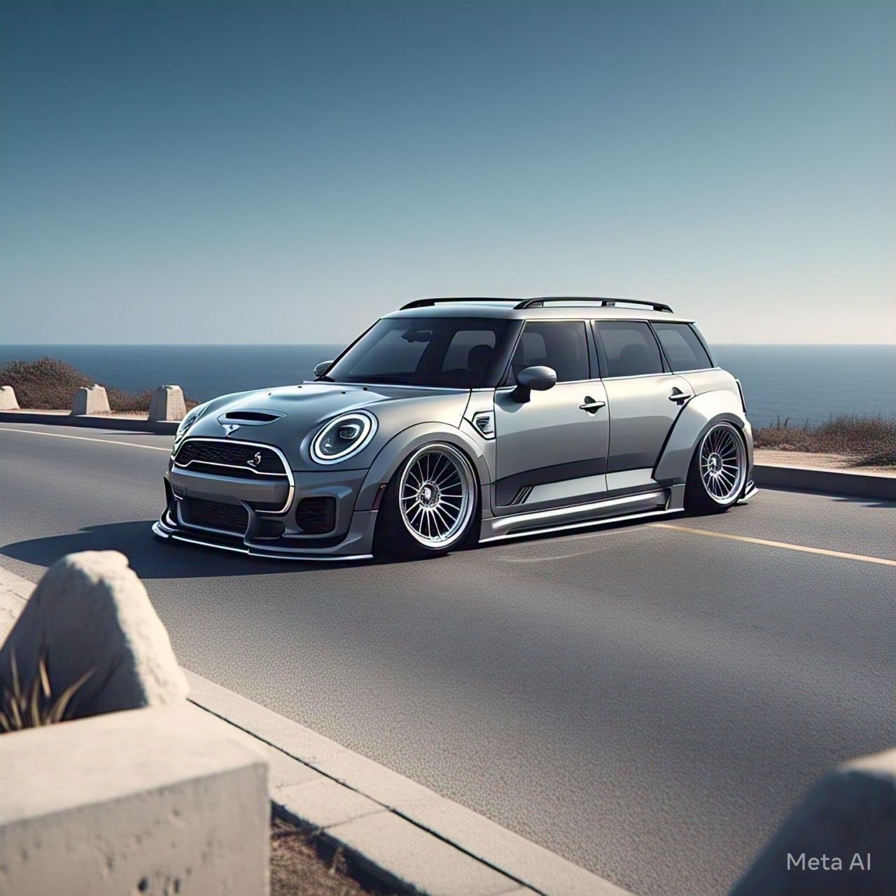 AI automotive art | 2025 Mini Cooper R Estate Wagon | Facebook