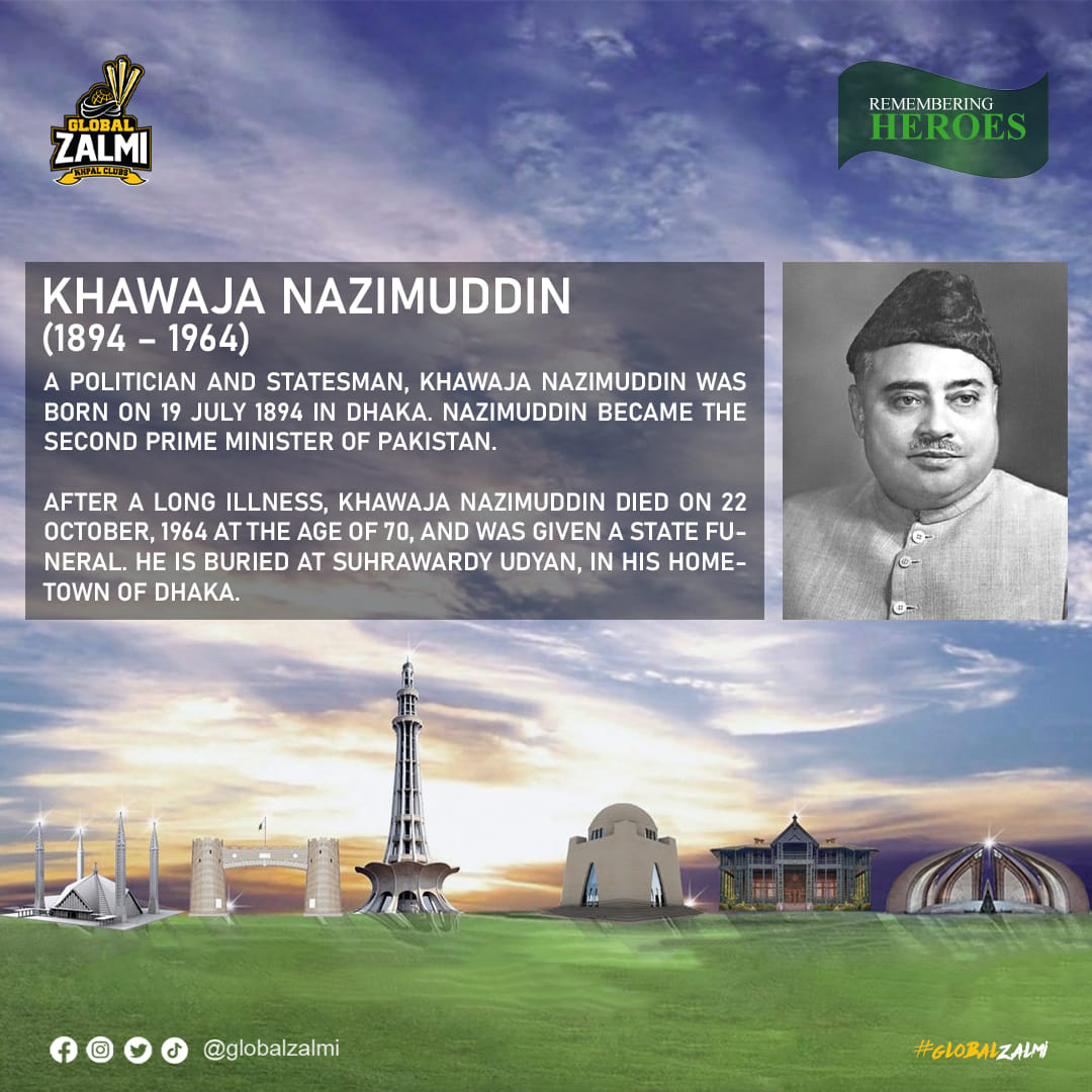 Global Zalmi - Khawaja Nazimuddin a good friend of...