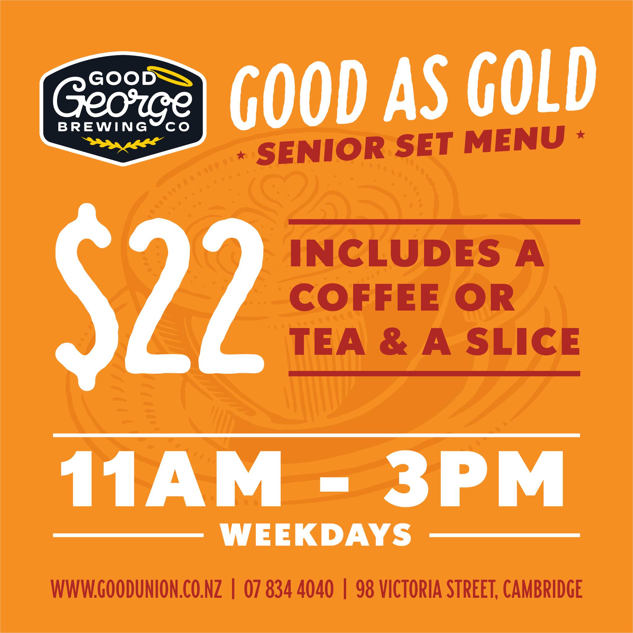 Good Union - Introducing GOOD AS GOLD! A senior set menu... | Facebook