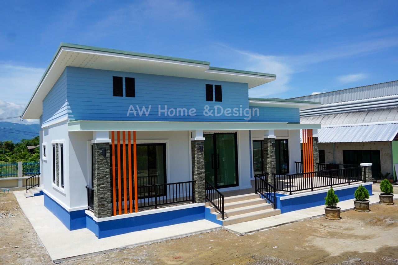 🎉🏡เสร็จเรียบร้อย พร้อมส่งมอบบ้าน ... - AW Home รับสร้างบ้าน