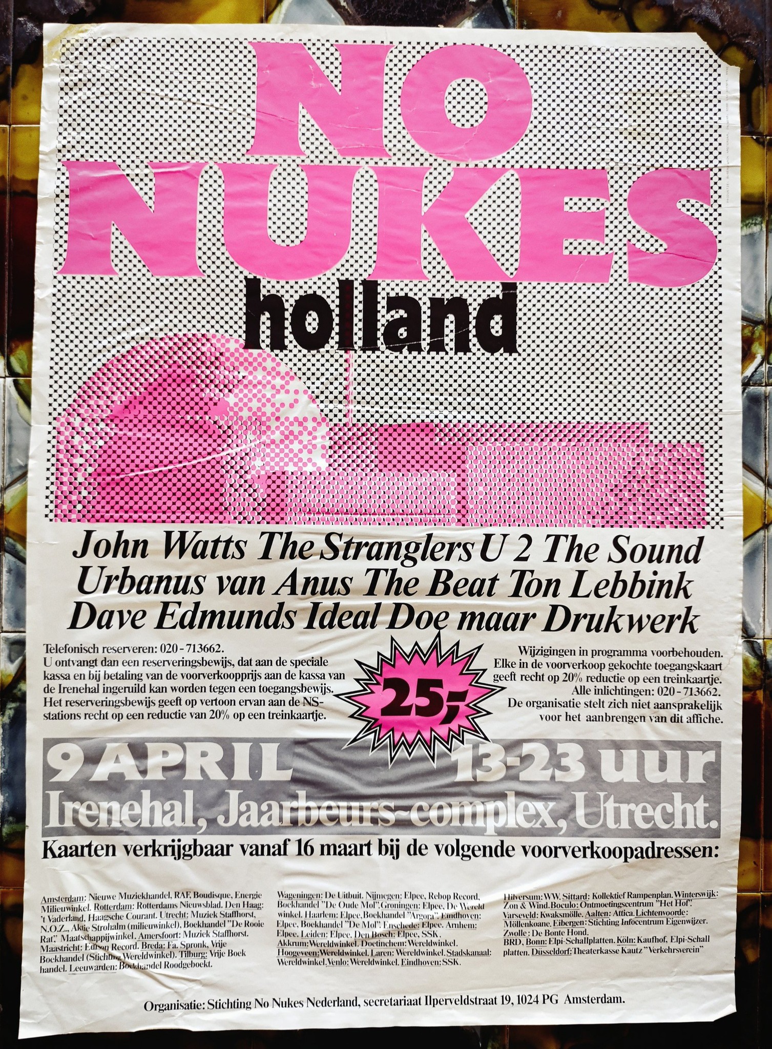 Rare The Jets band poster from 1986