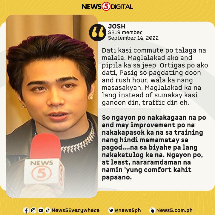 News5 - Ibinahagi ng SB19 member na si Josh ang kaniyang pinagdaanan ...