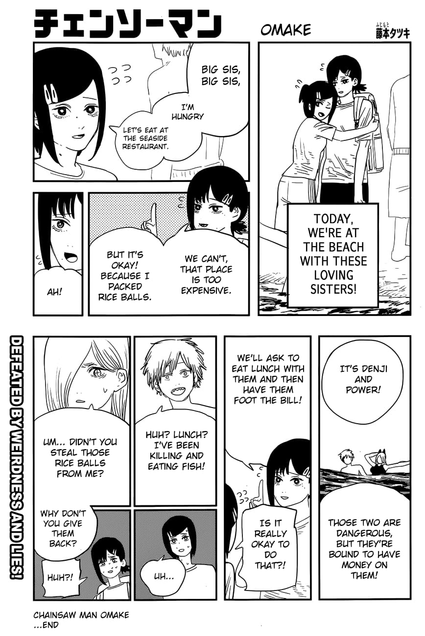 Omake: Everone is cheap 😂... - Chainsaw Man Manga