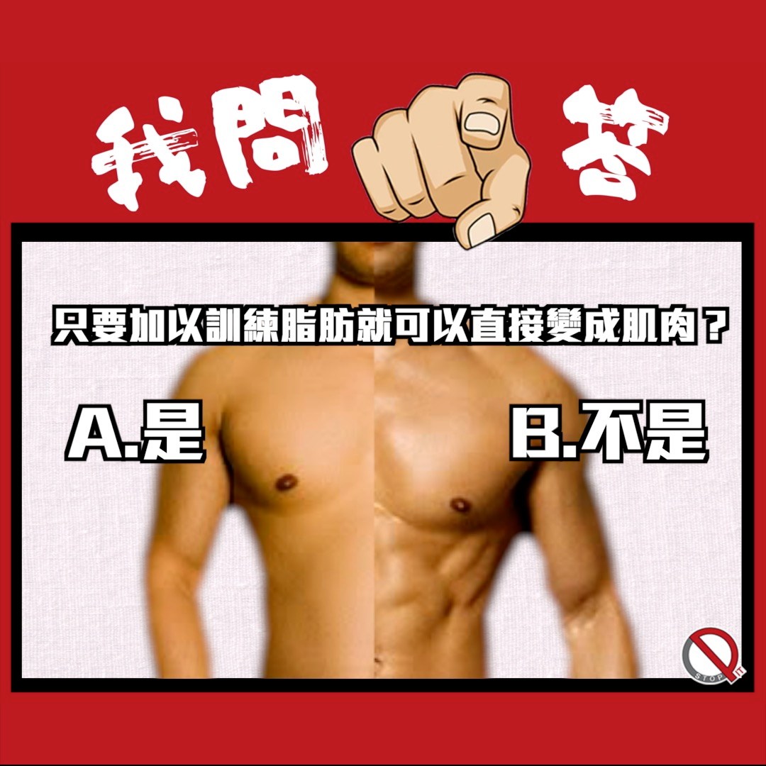 Pit Stop 停站 - 【人體冷知識】 只要加以訓練脂肪就可以直接變成肌肉？ 你答: A. 是 B. 不是... | Facebook