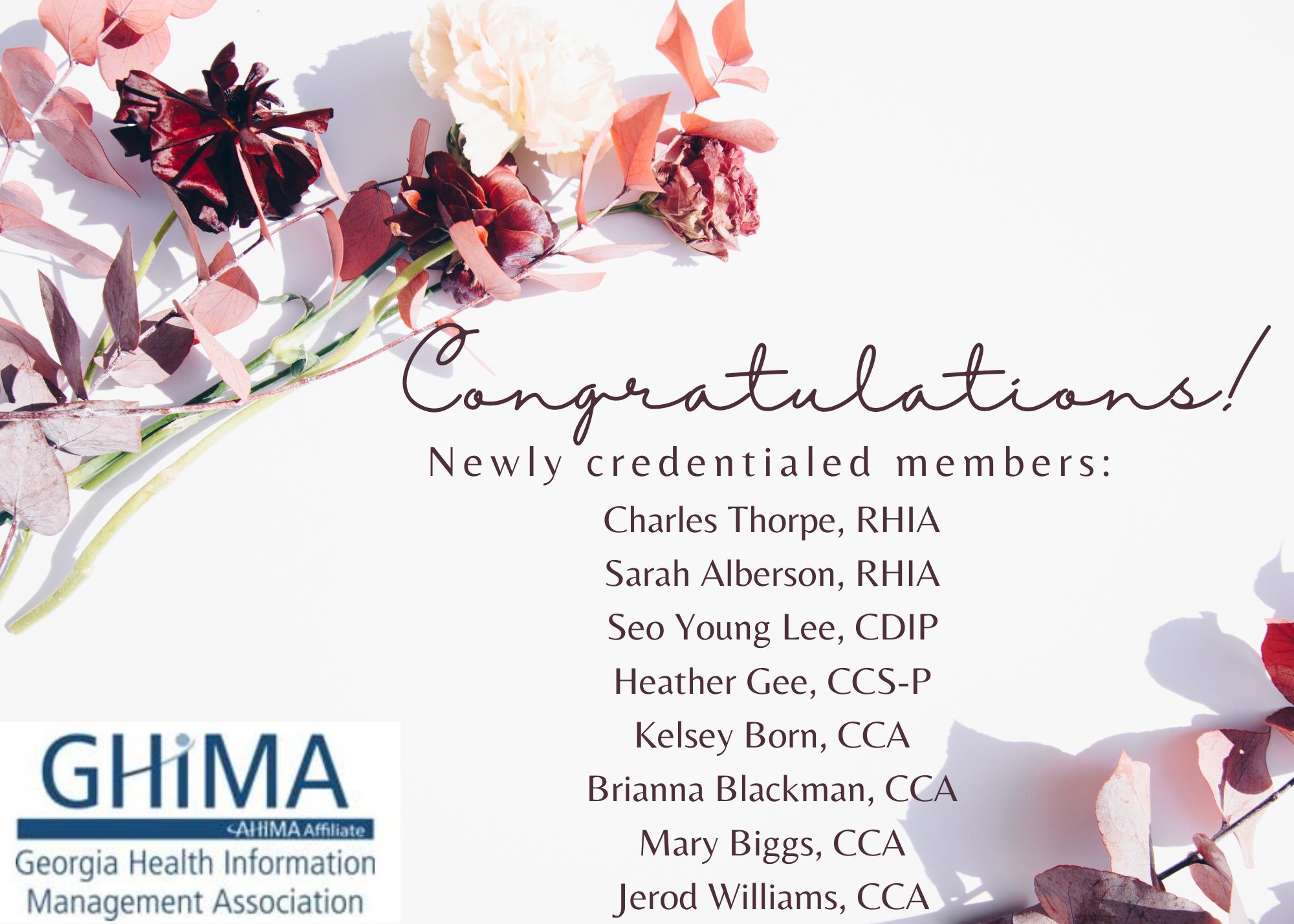 Congrat... - Georgia Health Information Management Association