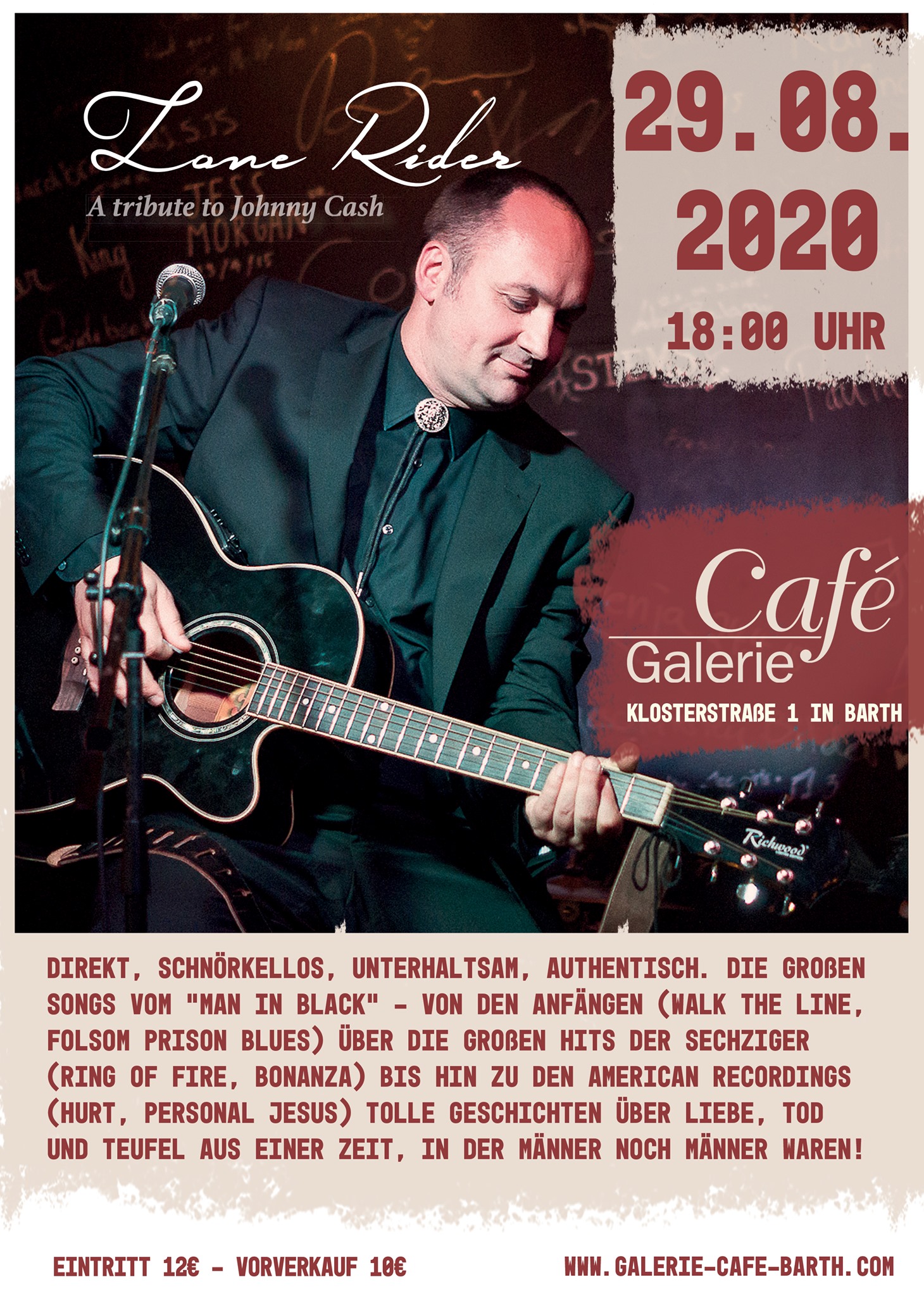 Lone Rider-A Tribute to Johnny Cash im Galerie Café Barth