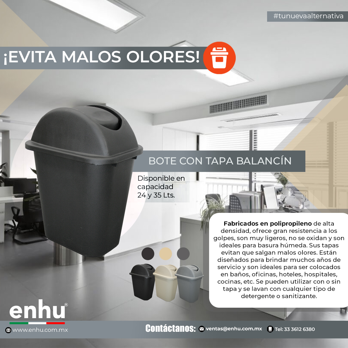 Si evitar olores... - Enhu Supplies tu nueva alternativa