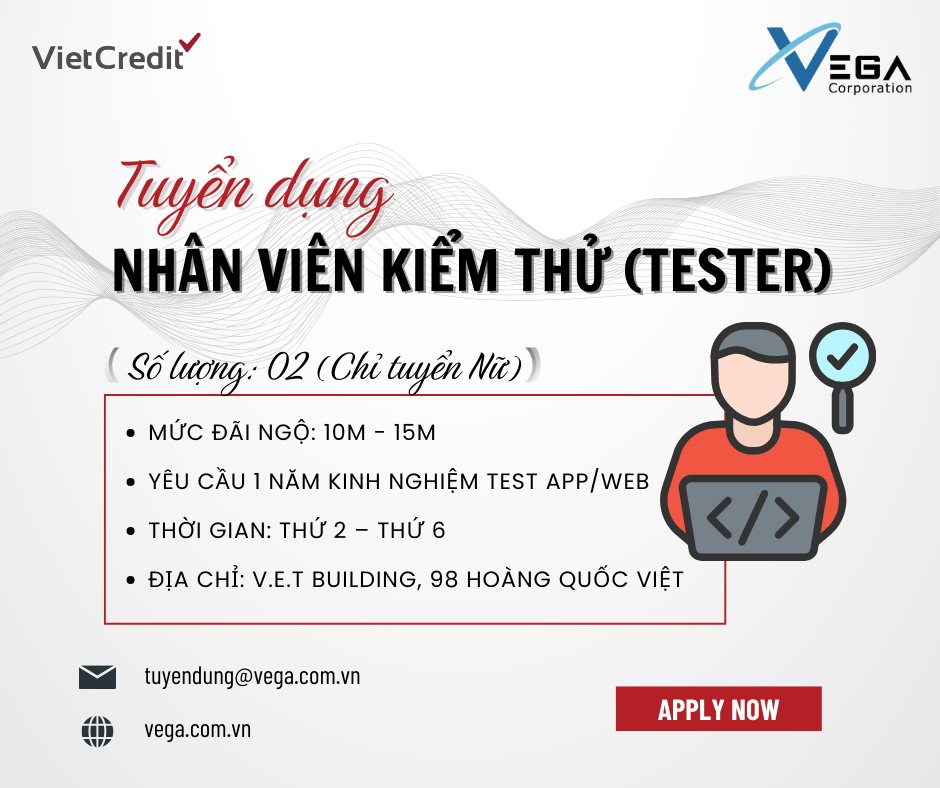 Tester Club - Tuyển dụng Tester | 🎯TUYỂN DỤNG THÊM 2 NHÂN VIÊN KIỂM THỬ ...