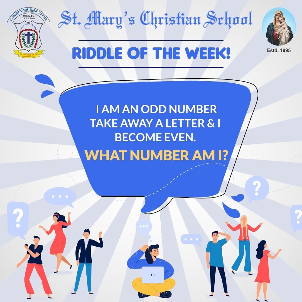 Can you answer this riddle?... - St Mary's Christian School | Facebook