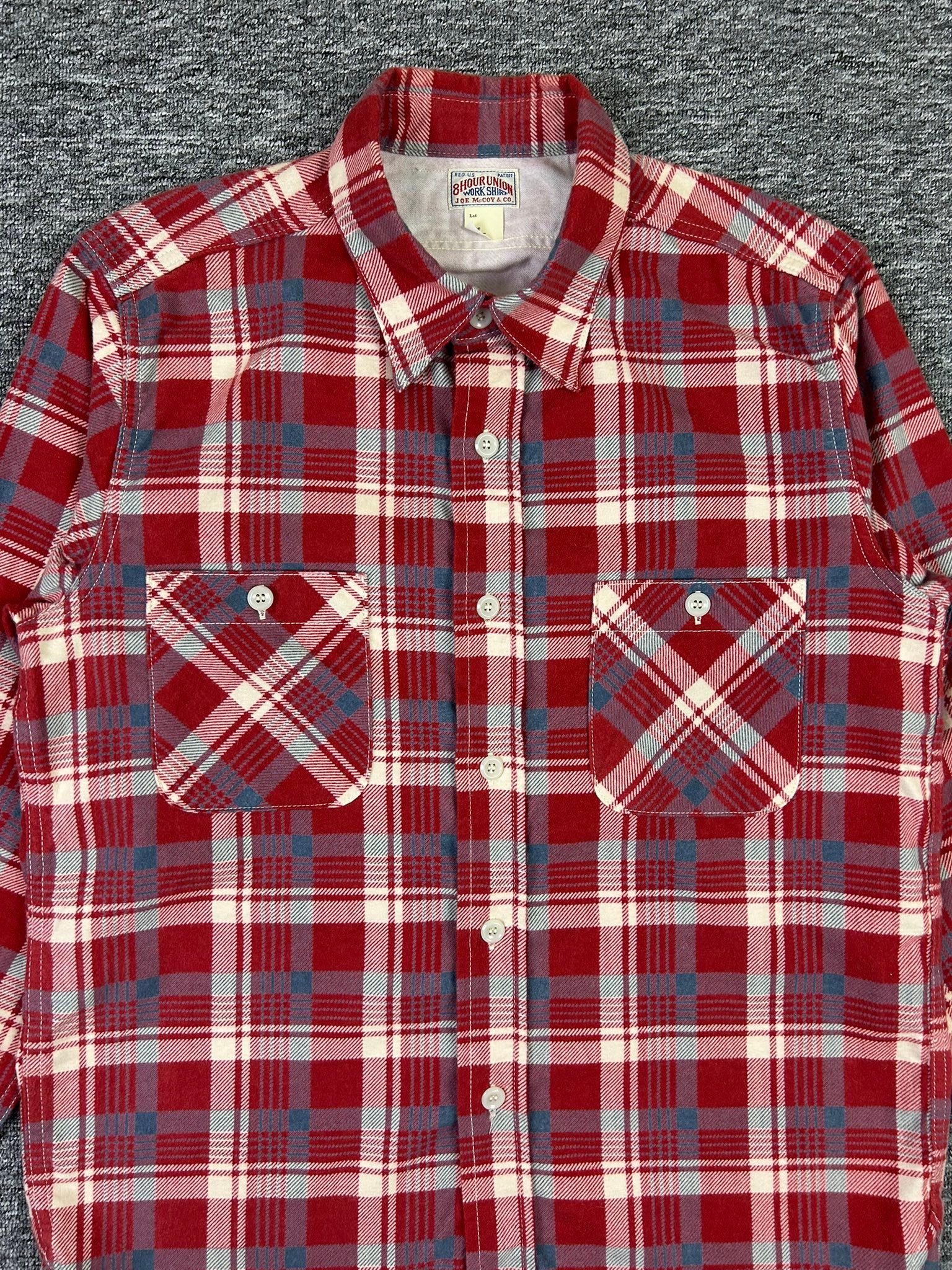 The Real McCoy's – Joe McCoy – 8 Hour Union Print Flannel Shirt