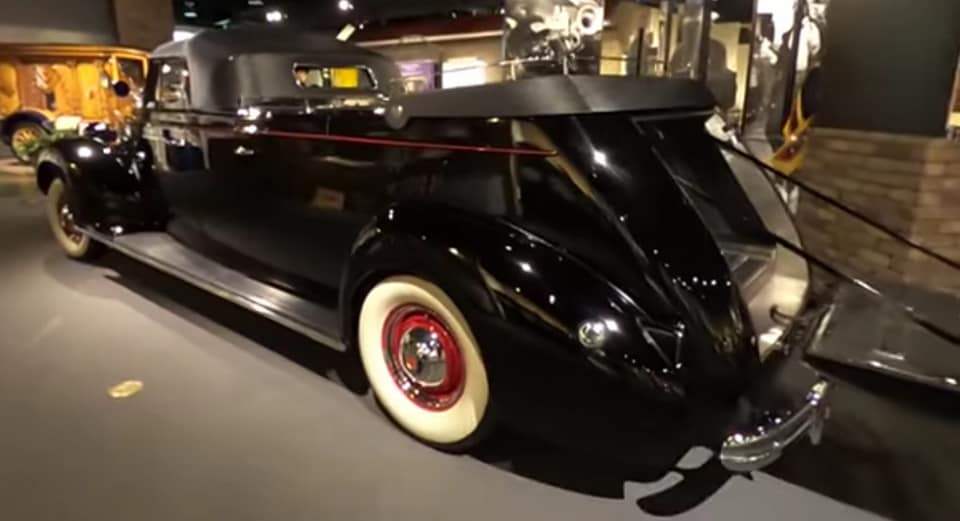 1937 packard flower car bodied by AJ Miller