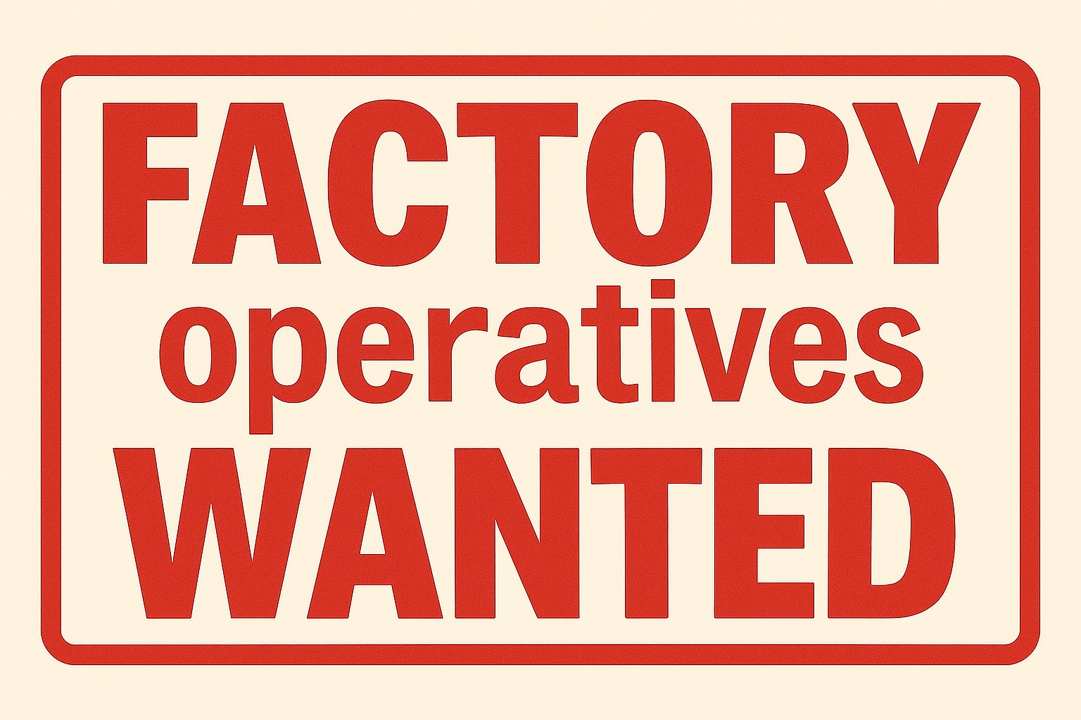 Hexham Matters | FACTORY OPERATIVES WANTED | Facebook