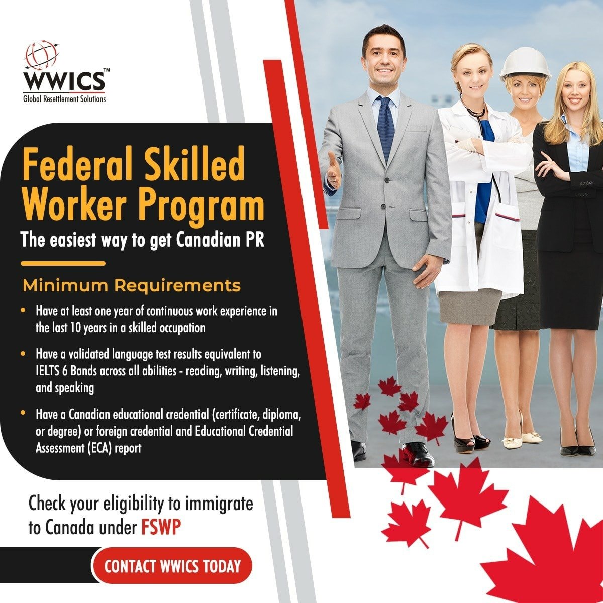WWICS Group - The Federal Skilled Worker Program (FSWP) is... | Facebook