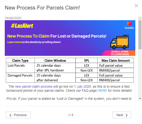 Syntax - 📣LAZADA 索偿遗失或损伤包裹的新流程📣 📣📣LAZADA NEW Process To Claim For Lost ...
