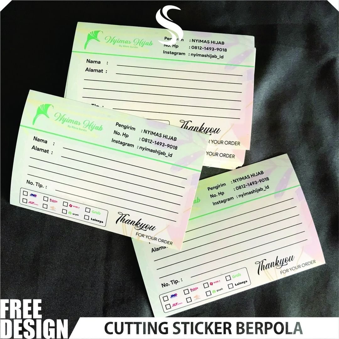 Cetak Sticker Desain Suka2 Custom... - Sablon Plastik Id | Facebook