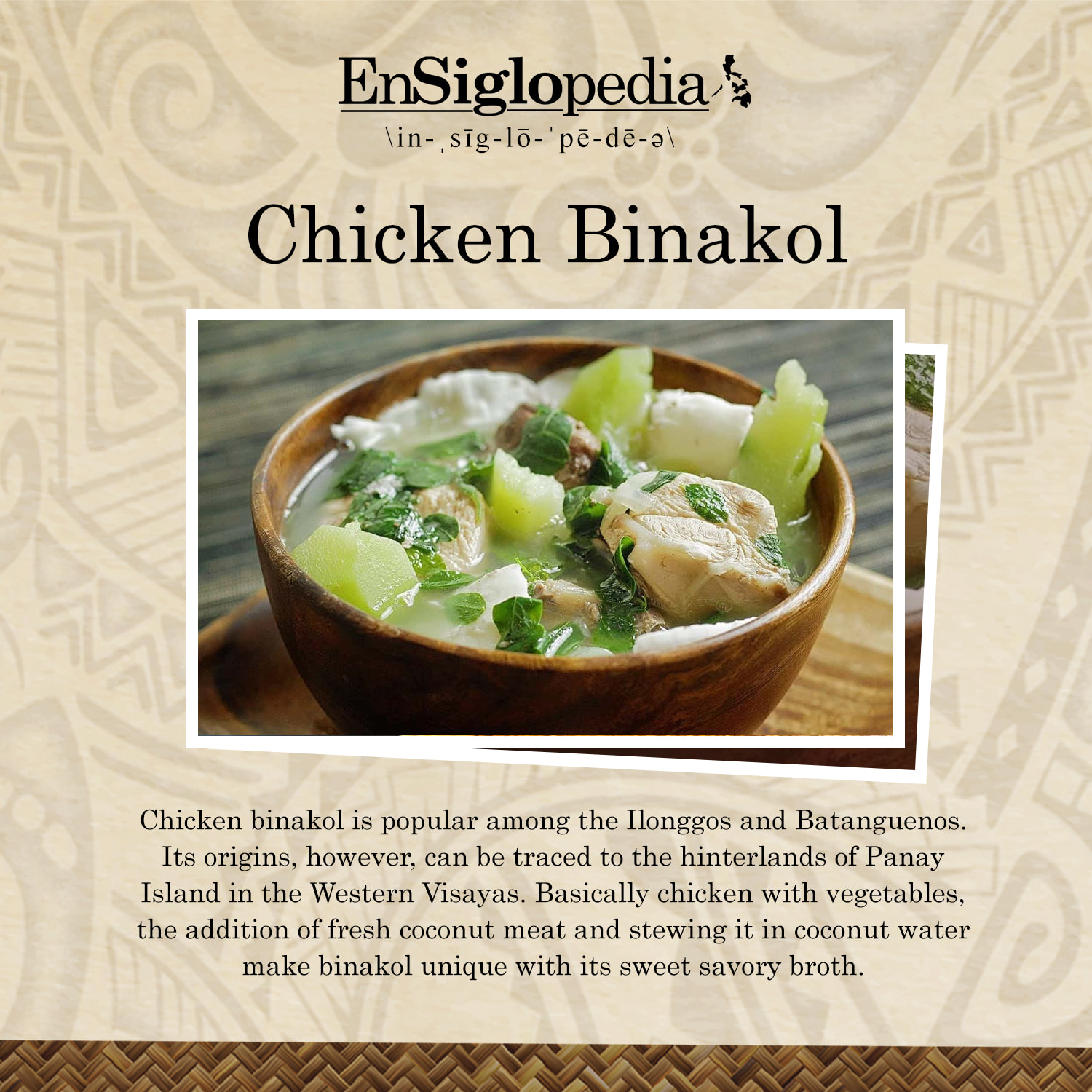 Siglo - Alam nyo ba na ang sabaw ng Chicken Binakol ay mula sa sabaw ng ...