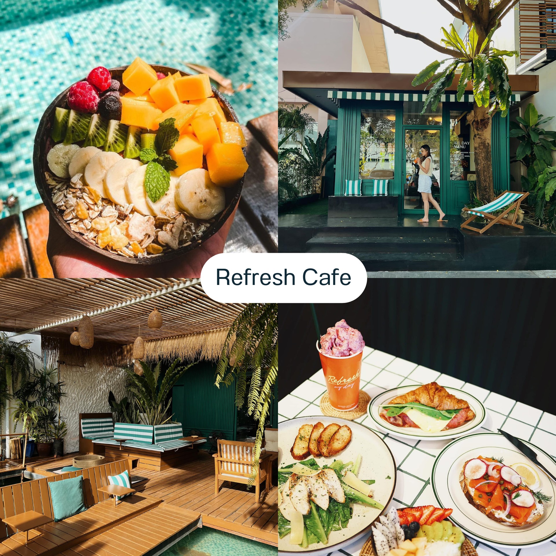 Chamemon - ☕ Refresh cafe 💕 ไฮไลท์คาเฟ่เค้กมะยงชิดอร่อย ตกแต่งด้วยสระ ...