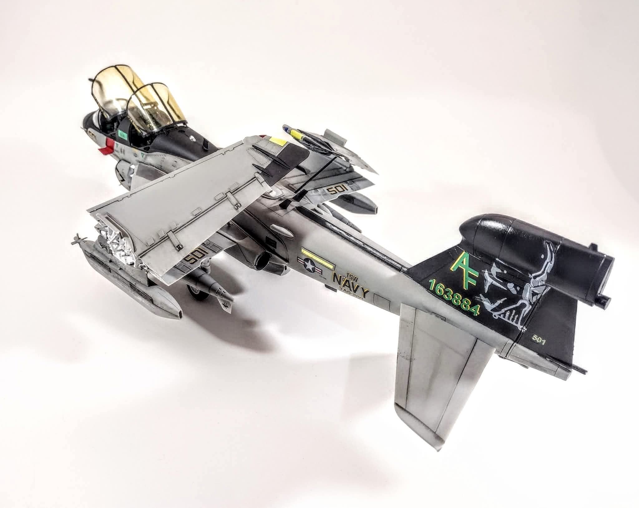 EA-6B Dark Prowler model kit with Darth Vader tailfin
