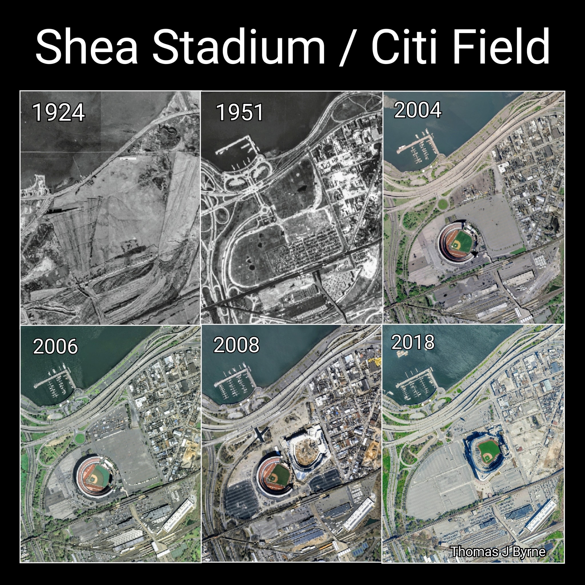 Shea historical markings at Citi Field