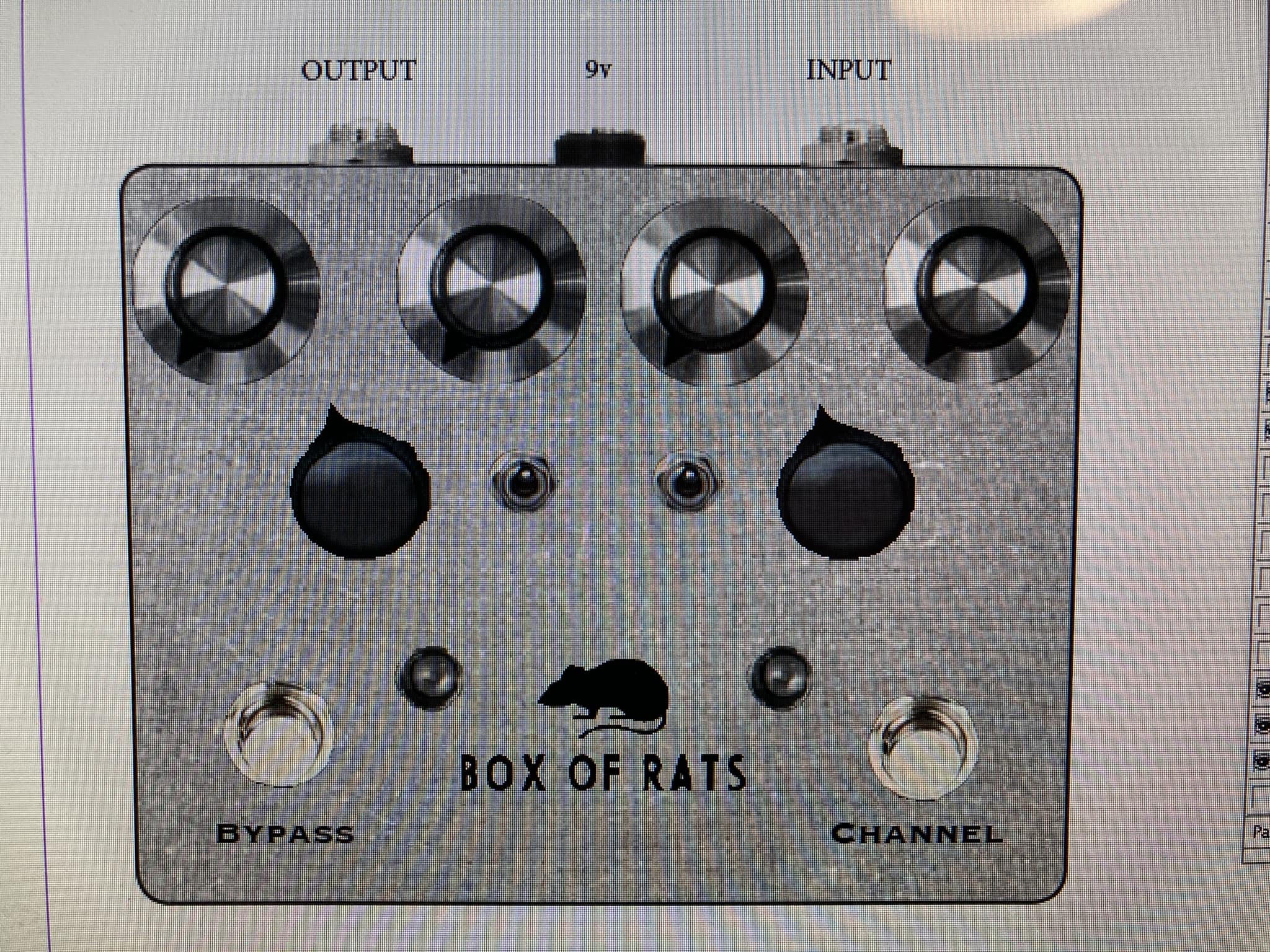 1986年製 Proco RAT MOD Modified 1986 Proco Rat pedal for doom metal