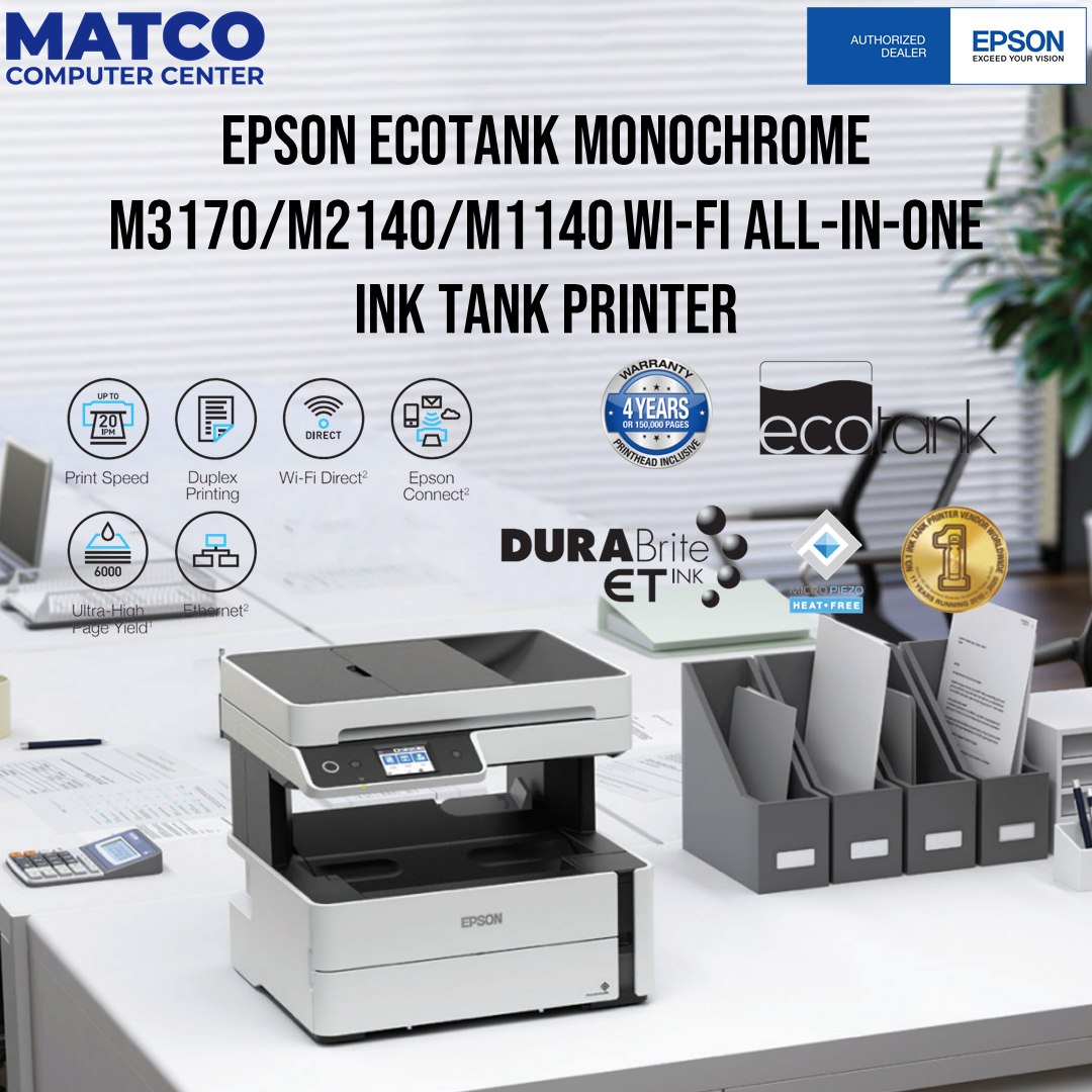 Epson EcoTank Monochrome M3170... - Matco Computer Center | Facebook