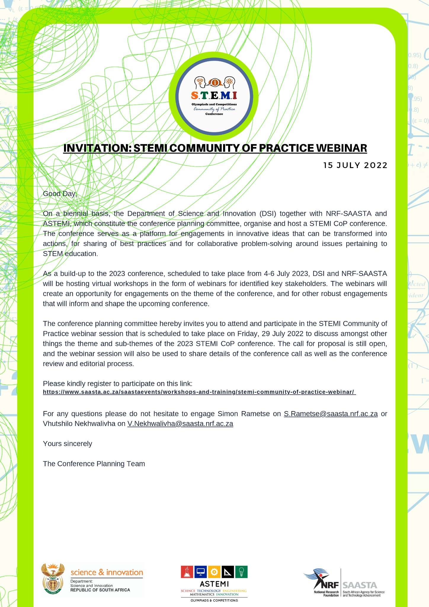 STEMI Community of... - South African Institute of Physics