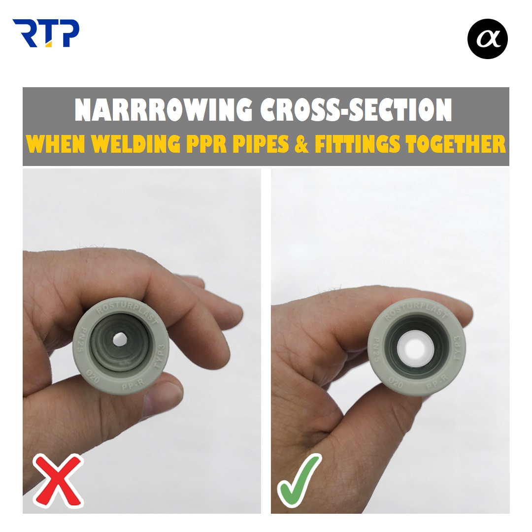 RTP Int. - Narrowing cross-section when welding PPR pipes...