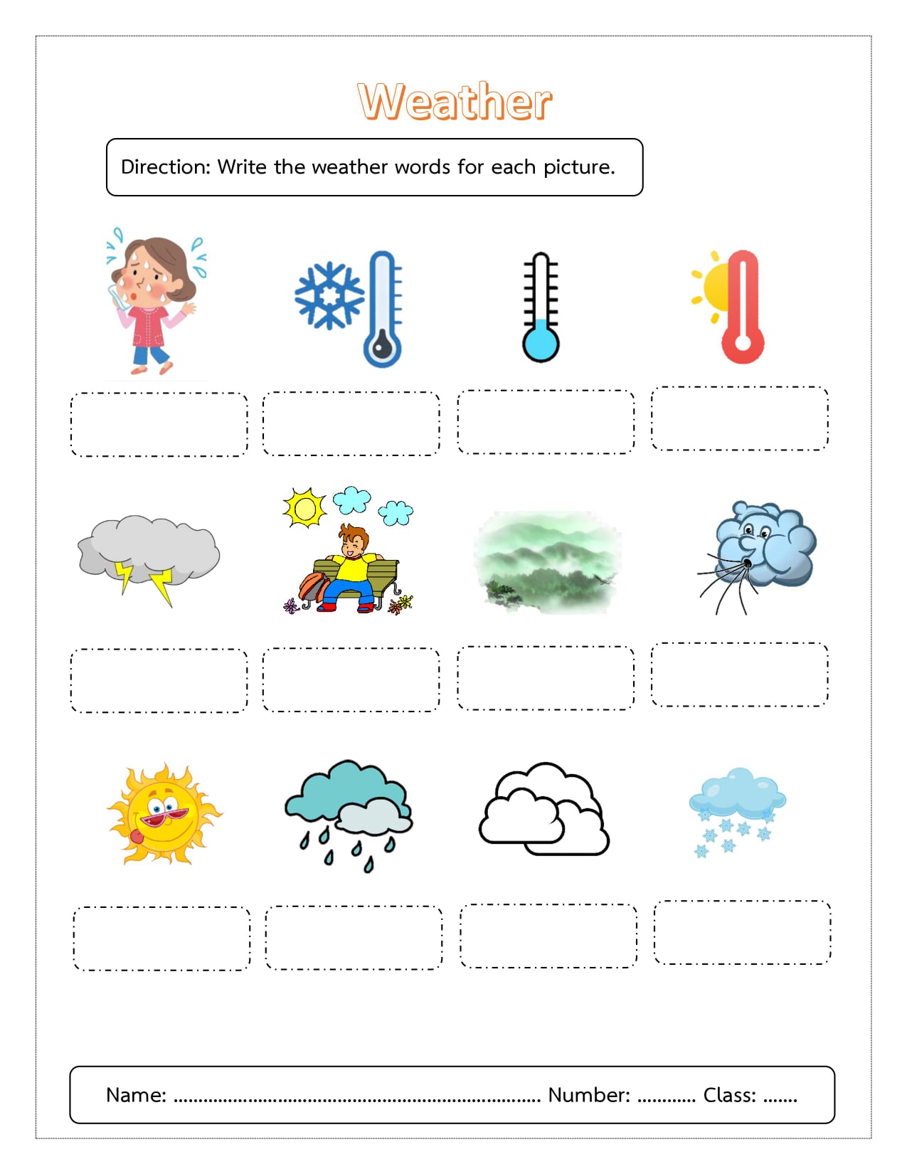 English Worksheet by Kru.Aor