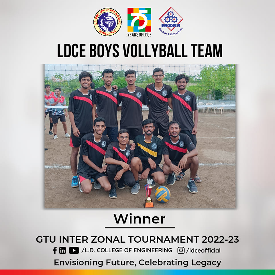 LDCE Boys Vollyball Team... - L.D. College of Engineering | Facebook