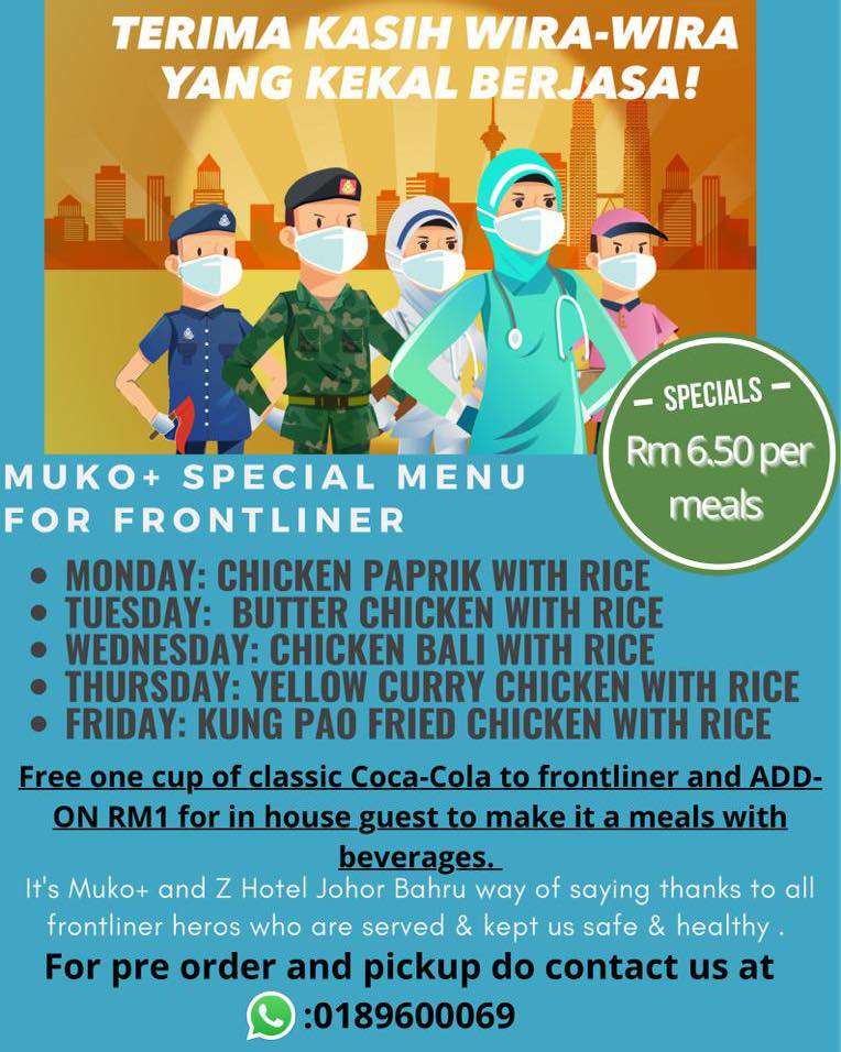 Mukoplus - ️MUKO+ SPECIAL MENU FOR FRONTLINER DURING THIS MCO ️May we ...
