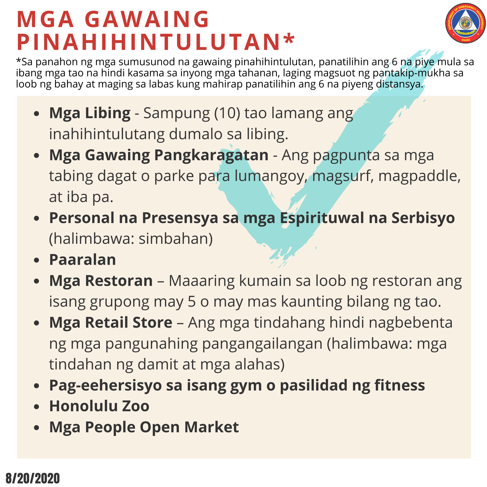 Order In Tagalog