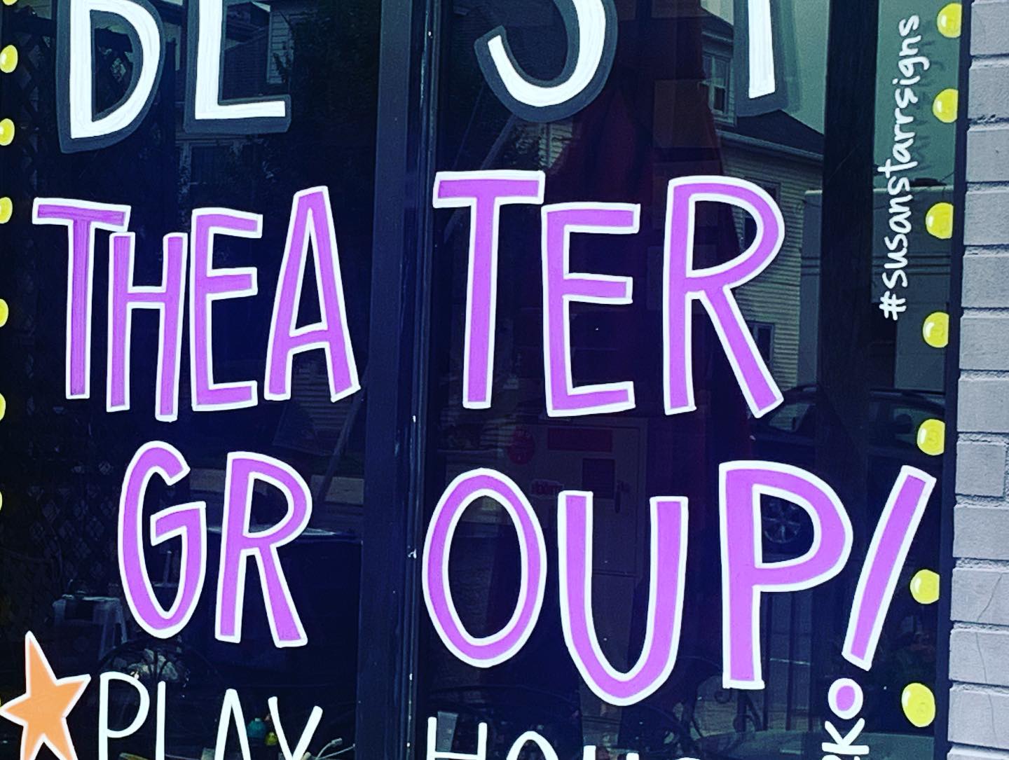 New window art for the best theater... - Susan Starr Signs