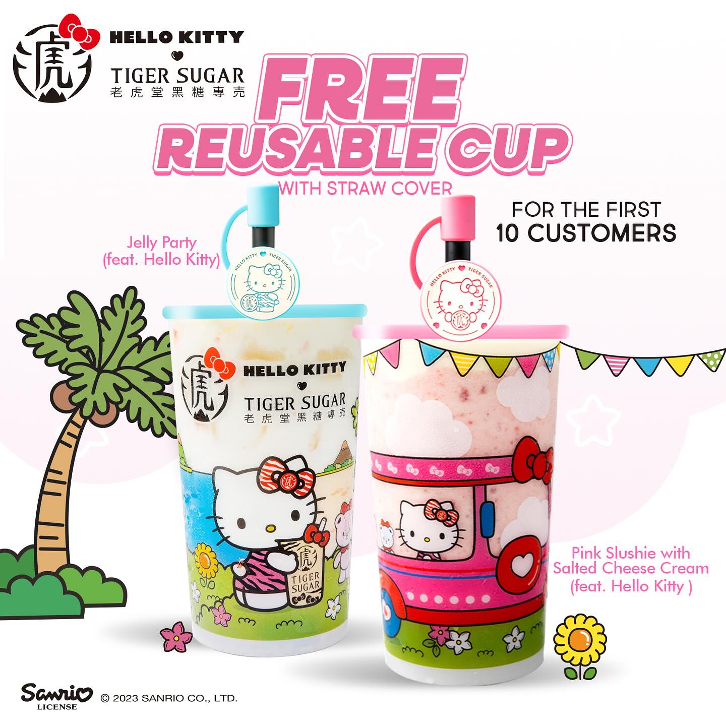 Tiger Sugar launches two limited Hello Kitty drinks on their 5th