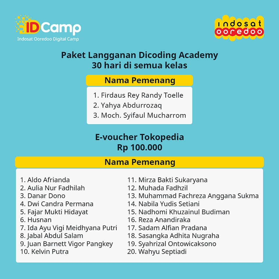Tonton IDCamp X... - IDCamp Indosat Ooredoo Hutchison | Facebook